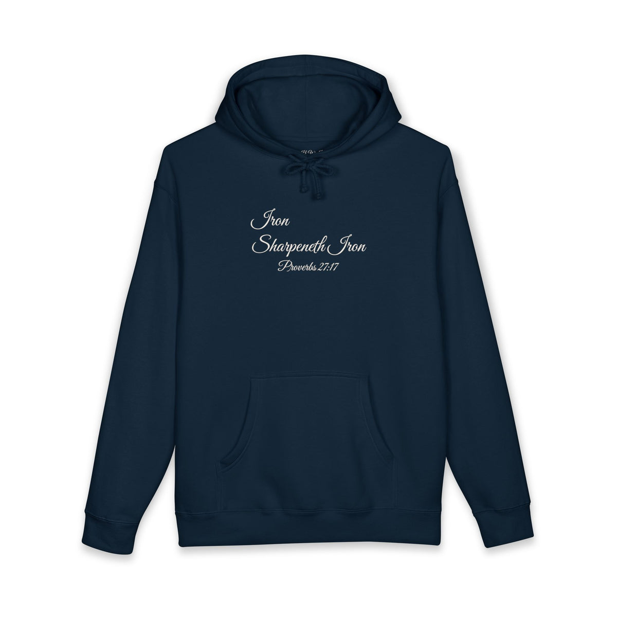 IRON SHARPENETH IRON Heavyweight Hoodie | Proverbs 27:17