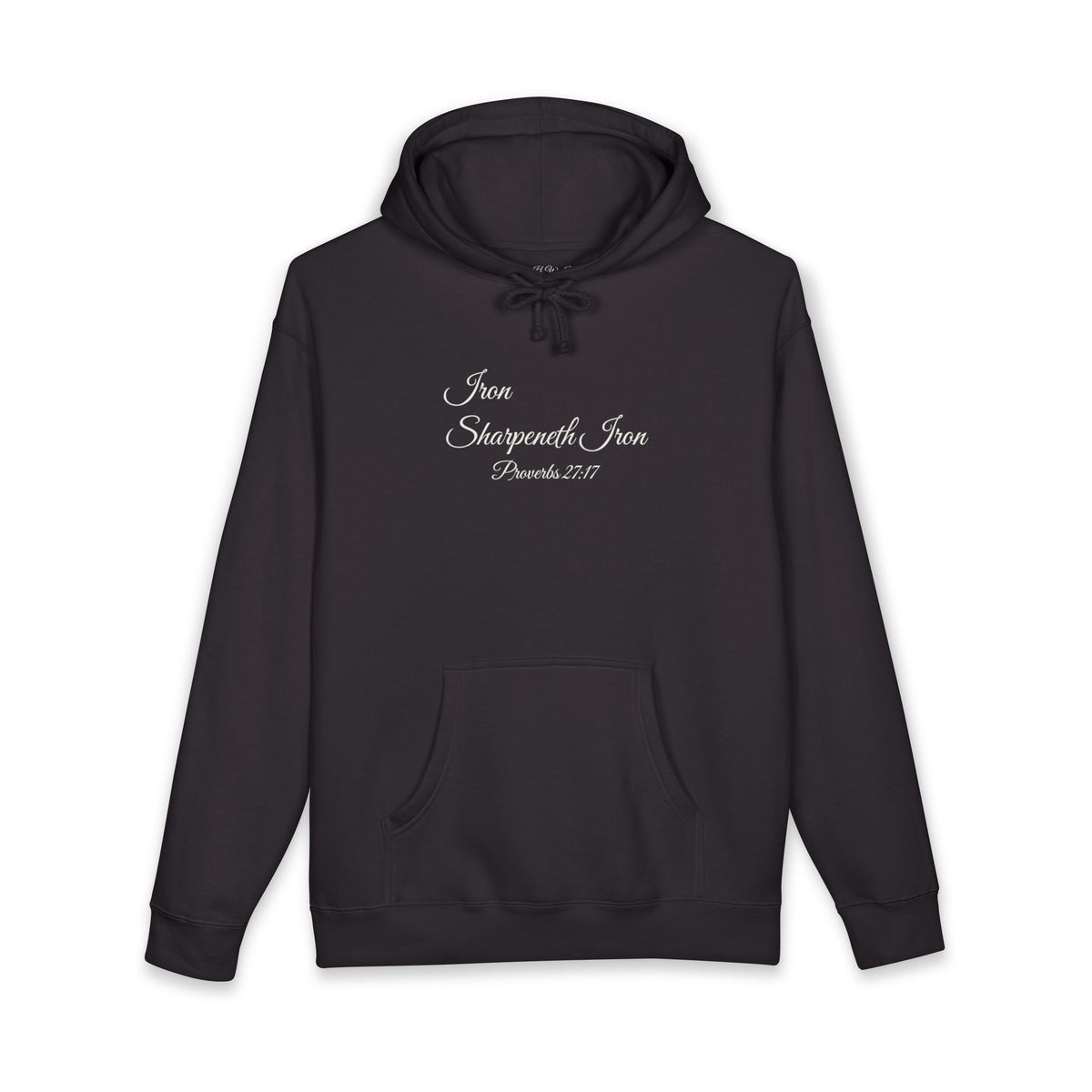 IRON SHARPENETH IRON Heavyweight Hoodie | Proverbs 27:17