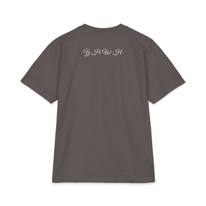 BUILT ON THE ROCK Heavyweight Tee | Matthew 7:25