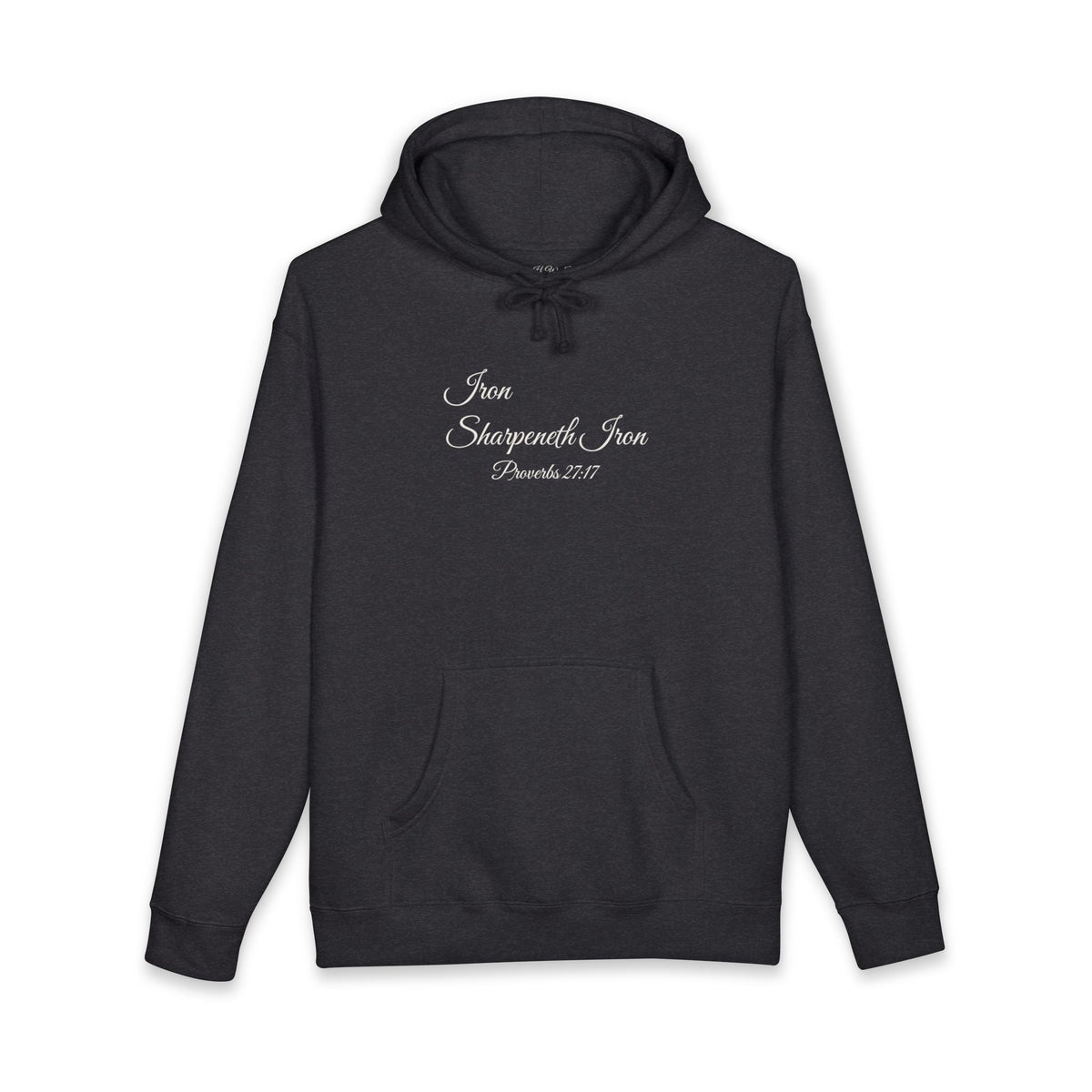 IRON SHARPENETH IRON Heavyweight Hoodie | Proverbs 27:17