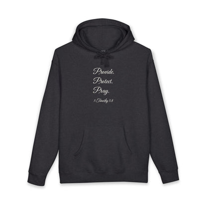 PROVIDE. PROTECT. PRAY. Heavyweight Hoodie | 1 Timothy 5:8